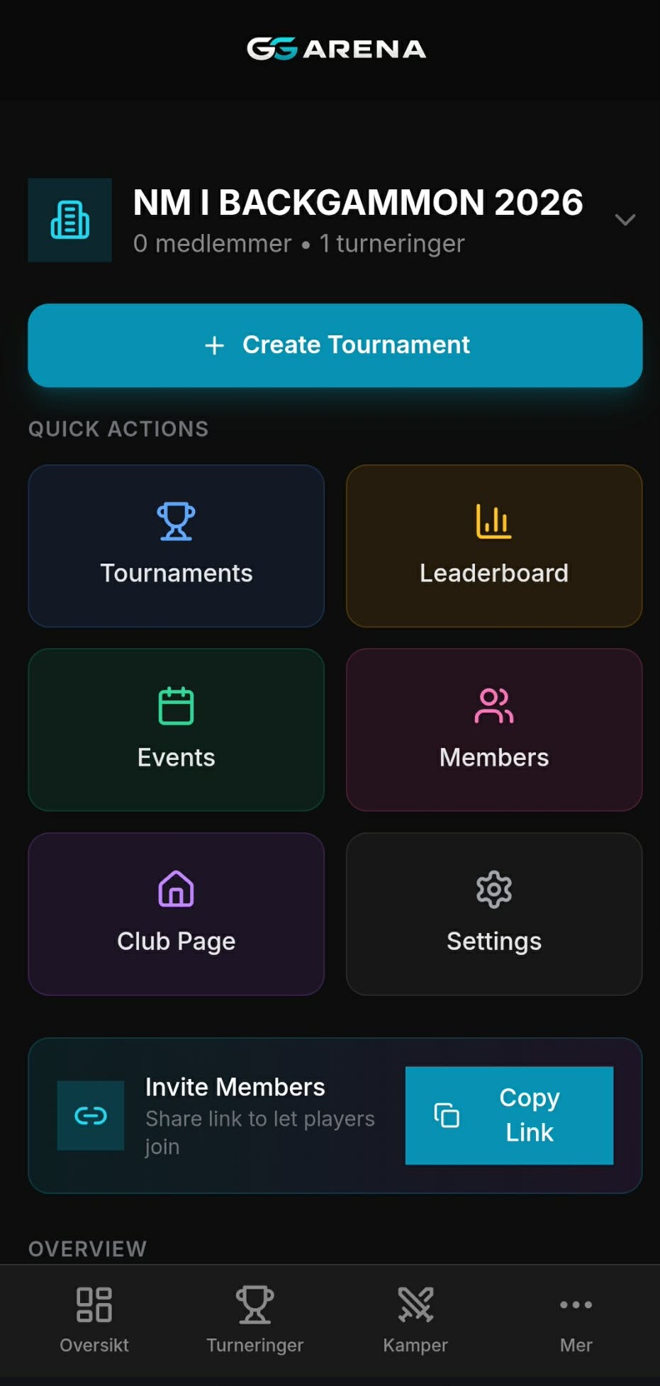 GG Arena app – NM i Backgammon 2026